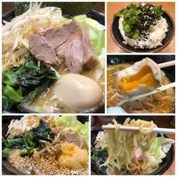 週替わりラーメン 900円 キャベツ＋もやし＋味玉