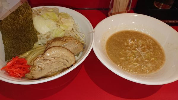 「つけ麺豚二枚」@銀のしずくの写真