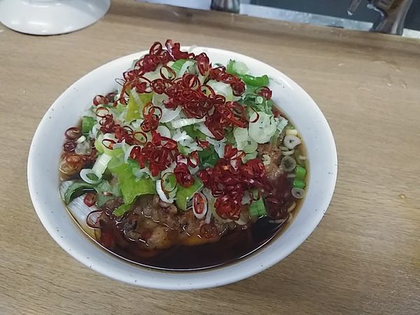 「ジャンボゲソそば」@一由そば 日暮里店の写真