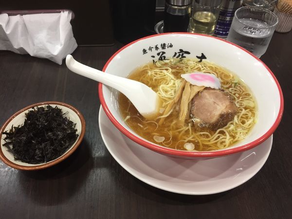 「らー麺 トッピング岩のり(岩のりらー麺)」@煮干しらーめん 海空土 吉岡店の写真