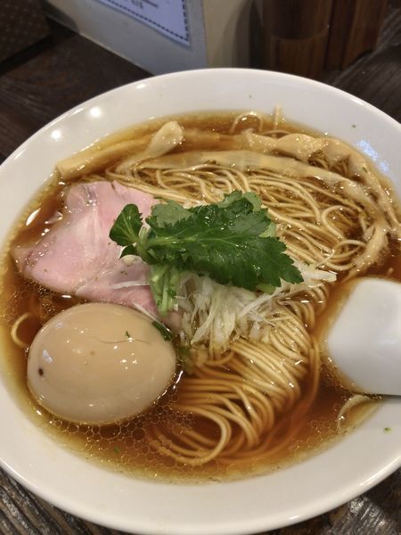 「味玉中華そば 醤油 ¥850」@中華そば 向日葵の写真