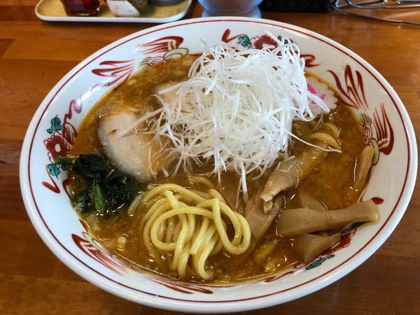 「ねぎ味噌らーめん750円」@めんや 梟の写真