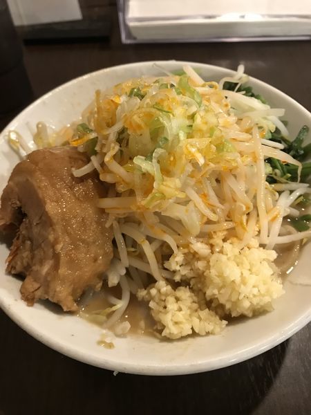 「ミニらーめん豚1枚+レンソウ ¥830」@ちばから 渋谷道玄坂店の写真