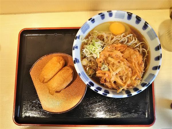 「朝食サービスセット(そば)¥370」@そば新 御茶ノ水店の写真