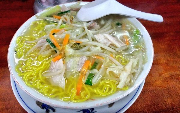 「タンメン＋餃子」@明華の写真