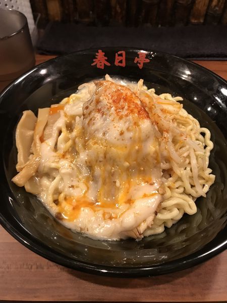 「鳥豚油そば中盛り¥790」@油そば専門店 春日亭 池袋本店の写真