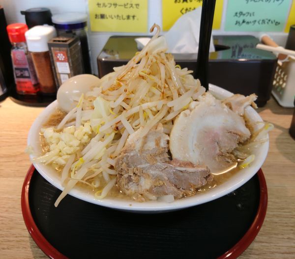 「富味ラーメン並 味玉 ニンニク」@麺屋 富味の写真