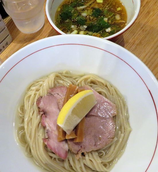 「海老香る塩つけそば（850円）」@地球の中華そばの写真