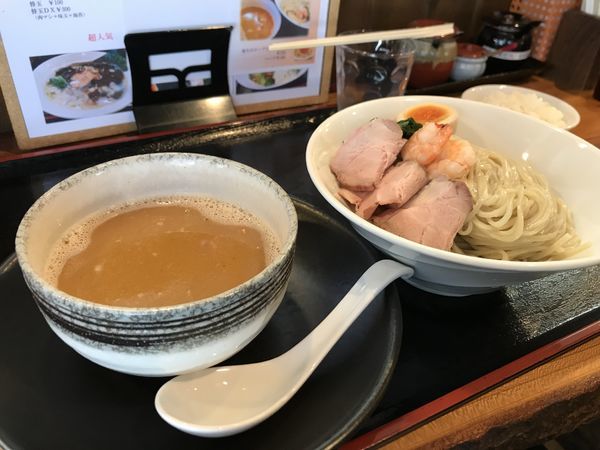 「日本海甘エビ出汁つけ麺」@麺創 なな家の写真