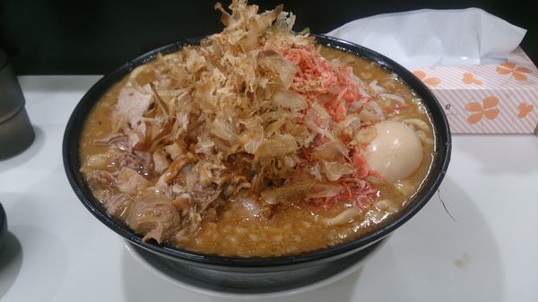 「濃厚エビらーめん味噌930円+他」@ラーメン 富次郎 堀町店の写真