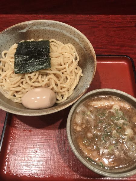 「渓つけ麺＋味玉」@食処 渓の写真
