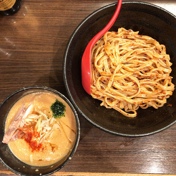 「辛味噌つけめん」@味噌専門 麺屋大河の写真