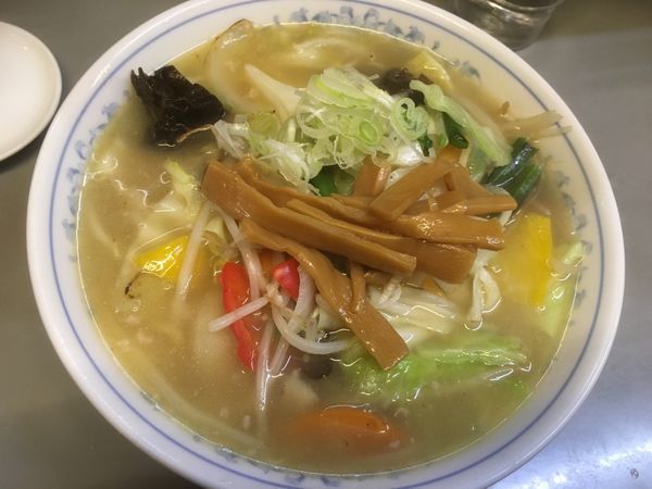 「タンメン900円、餃子6個500円」@七面の写真