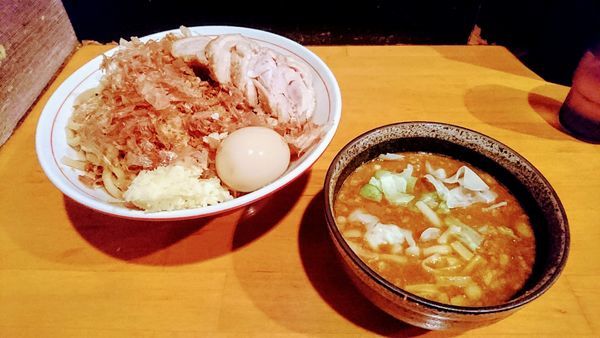 「カレーまぜつけ(ニンニク)+特製」@ファットンの写真