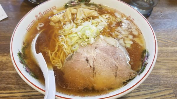 「朝専用中華そば　醤油　大盛り」@らあめん 寸八 総本店の写真