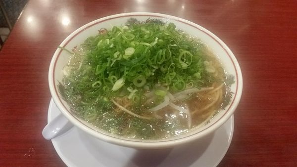 「ラーメン　ネギ多め」@本家第一旭 たかばし本店の写真
