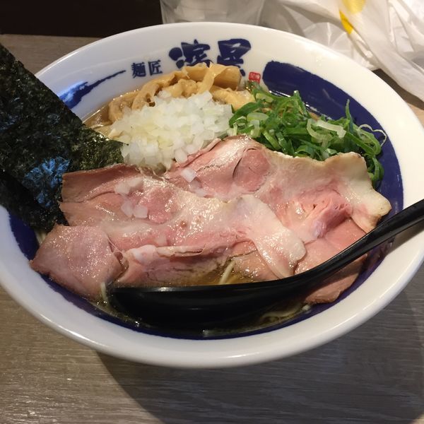 「煮干しそば  大盛」@濃厚煮干しそば 麺匠 濱星 二子玉川店の写真