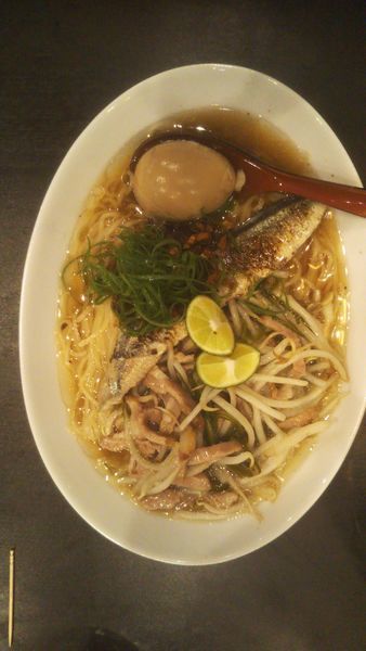 「（限定）すだち秋刀魚ー麺　1000円」@麺場voyageの写真