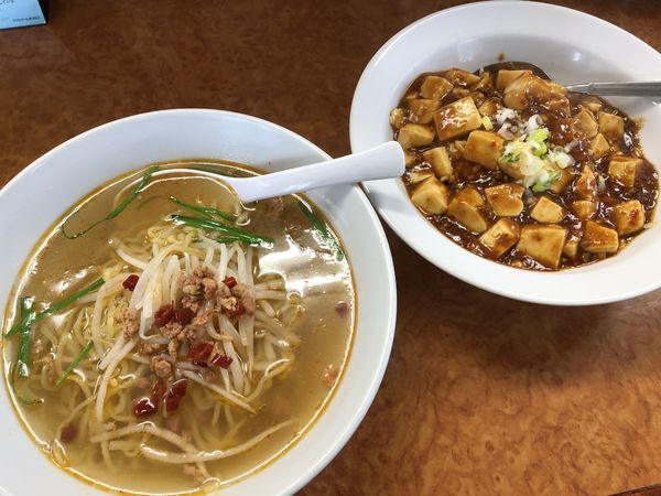 「ラーメンセット（台湾塩ラーメンタ＋麻婆飯）」@五福源の写真