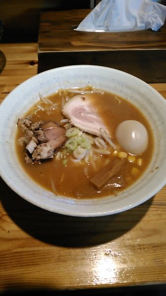 「味噌らーめん　780円　ラーパス特典　味玉」@旭川らーめん かじべえの写真