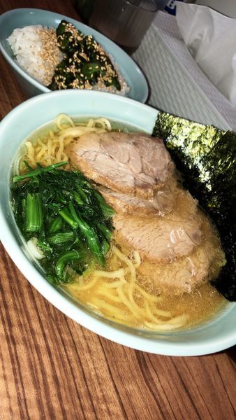 「小ラーメン」@横浜ラーメン 武蔵家 板橋店の写真