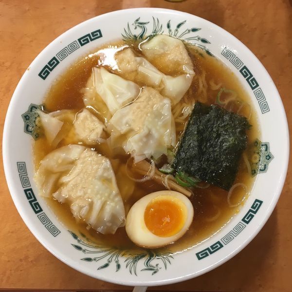 「期間限定 ワンタン麺餃子セット790円」@日高屋 キュービックプラザ新横浜店の写真