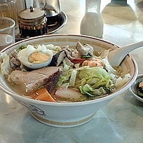 「五目そば650円＋大盛100円」@中華料理 華正の写真