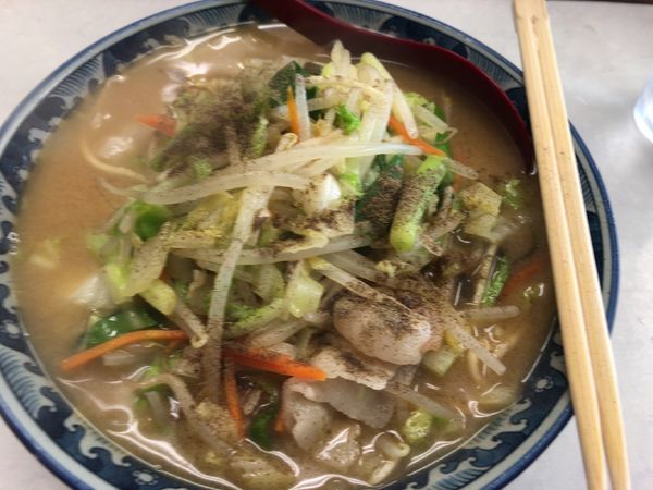 「味噌ちゃんぽん 650円」@中華軽食 亀の家の写真