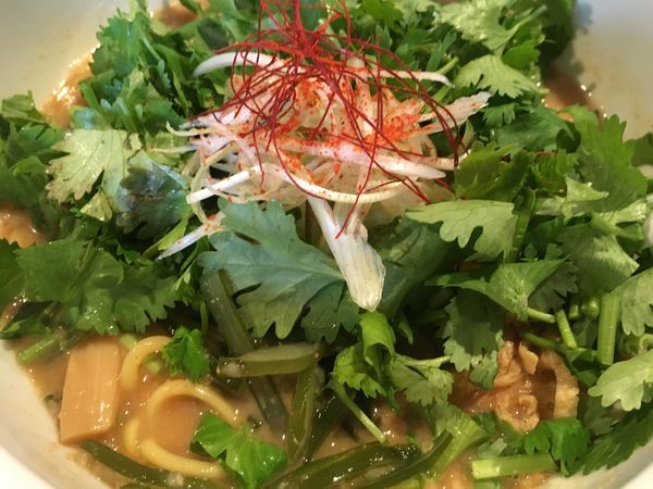 「しびれパクチー930円」@tokyo miso style IKEDAの写真