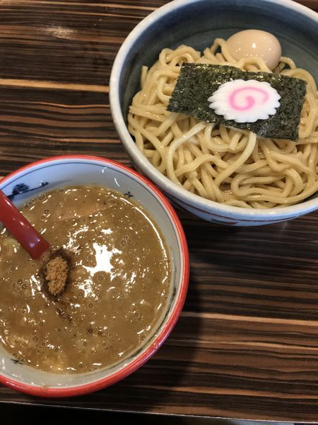 「味玉つけそば 赤」@中華そば 螢の写真