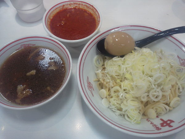 「冷やし醤油ラ麺少810+北極ス180+ネギ60=1050円」@蒙古タンメン 中本 西池袋店の写真