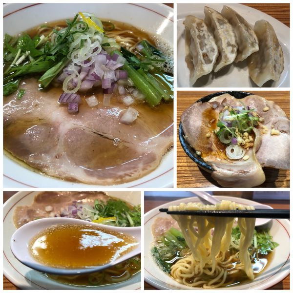 「シビ醤油そば 小 800円 肉飯 250円 餃子」@niboの写真