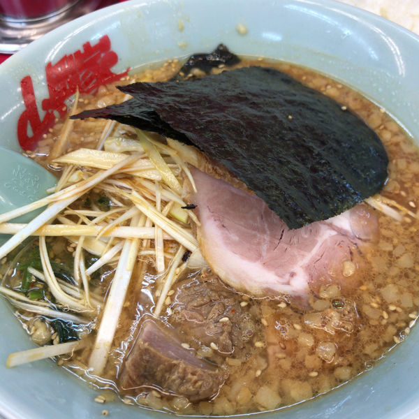 「味噌ネギラーメン740円　チャーシュー0円　半ライス120円」@ラーメン山岡家 太田店の写真