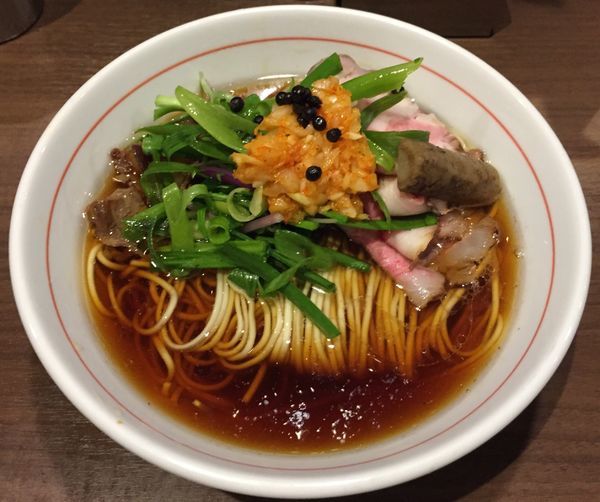 「マキシマムホルモンラーメン1200円」@八咫烏の写真