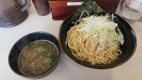 「つけそば（大盛） 890円 + ライス（無料）」@つけ麺誉の写真