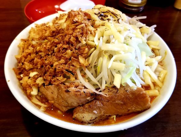 「辛いラーメン３００g　豚２枚」@龍麺 ふえ郎の写真