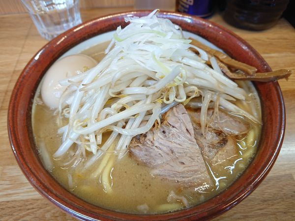 「味噌らーめん(野菜大盛無料)800円＋味玉(サービス)」@味噌っ子 ふっくの写真