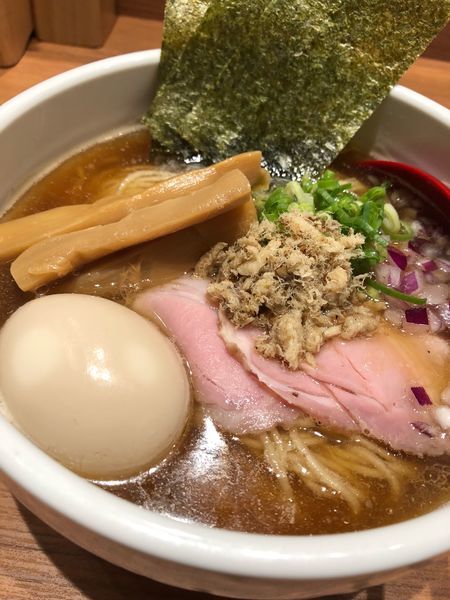 「鯵煮干ラーメン（限定）」@煮干中華そば 鈴蘭 新宿店の写真