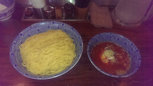 「辛つけ麺、特盛」@つけ麺 大臣の写真