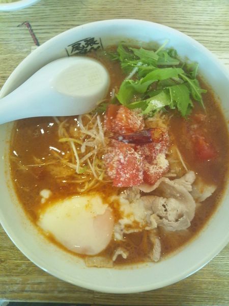 「トマトらーめん〝アラビアータ〟」@尾張開化亭の写真