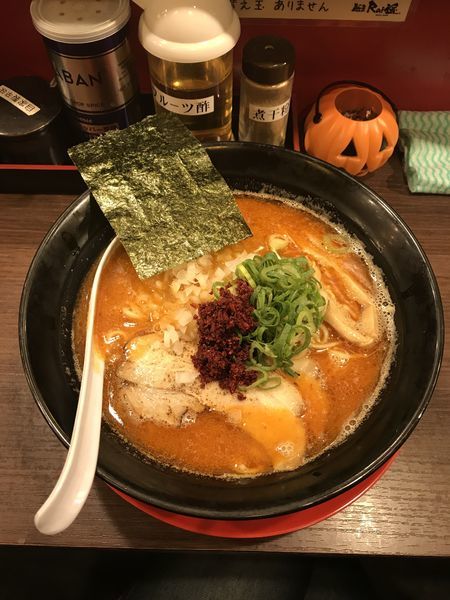 「辛鶏煮干し中華そば」@麺屋 Rai遥の写真