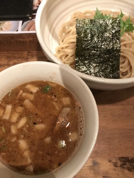 「濃い出汁つけそば」@日本橋 製麺庵 なな蓮の写真