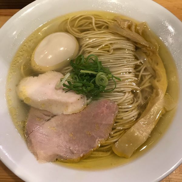 「塩そば」@自家製麺 竜葵の写真