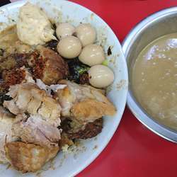 タレそば+ほぐし豚+ハイブリッド