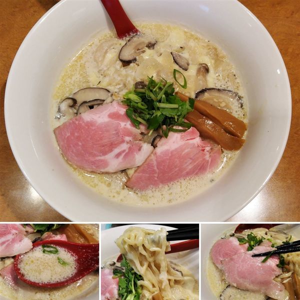 「キノコとチーズの豆乳らーめん(10月限定) 950円」@麺屋 紅の写真