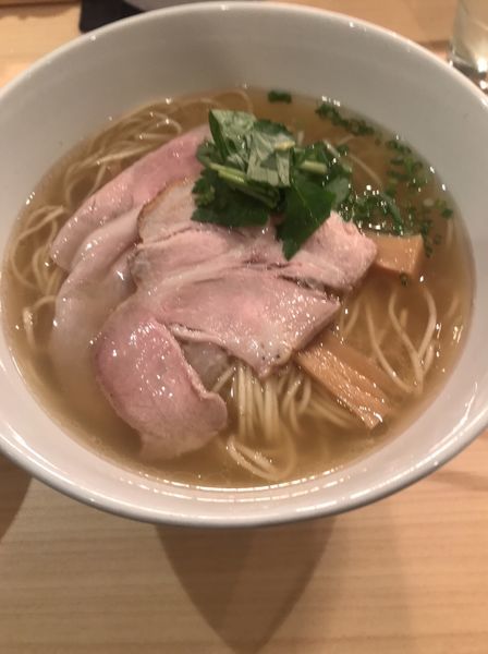 「支那そば 豚-白醤油」@支那そば まるこうの写真