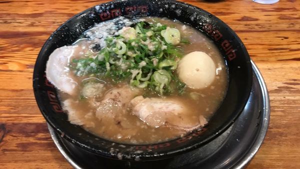 「とんこつラーメン@750➕ 半熟味玉@100」@無鉄砲 本店の写真