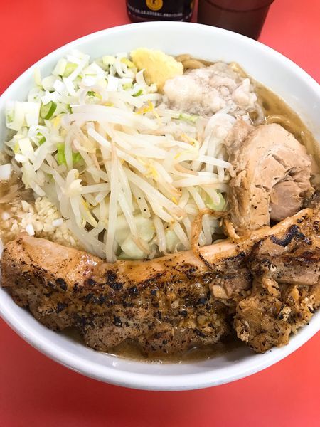 「ラーメン小＋テキサスステーキ   ¥1070」@らー麺 ぶたのジョーの写真