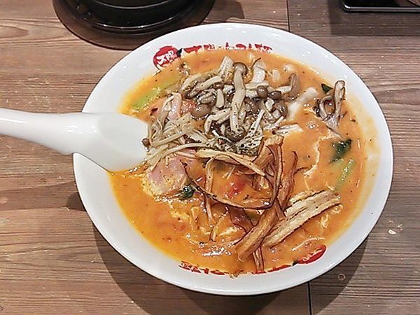 「ポルチーニ茸香る濃厚きのこポタージュトマト麺」@太陽のトマト麺 渋谷道玄坂支店の写真