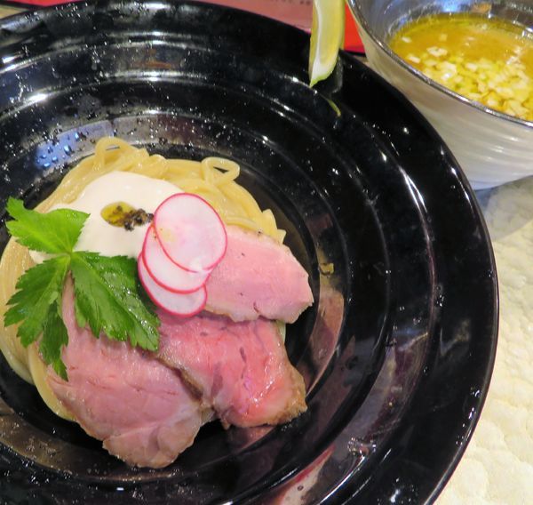 「特製つけ麺（1,200円）」@江戸前つけ麺 銀座 魄瑛の写真